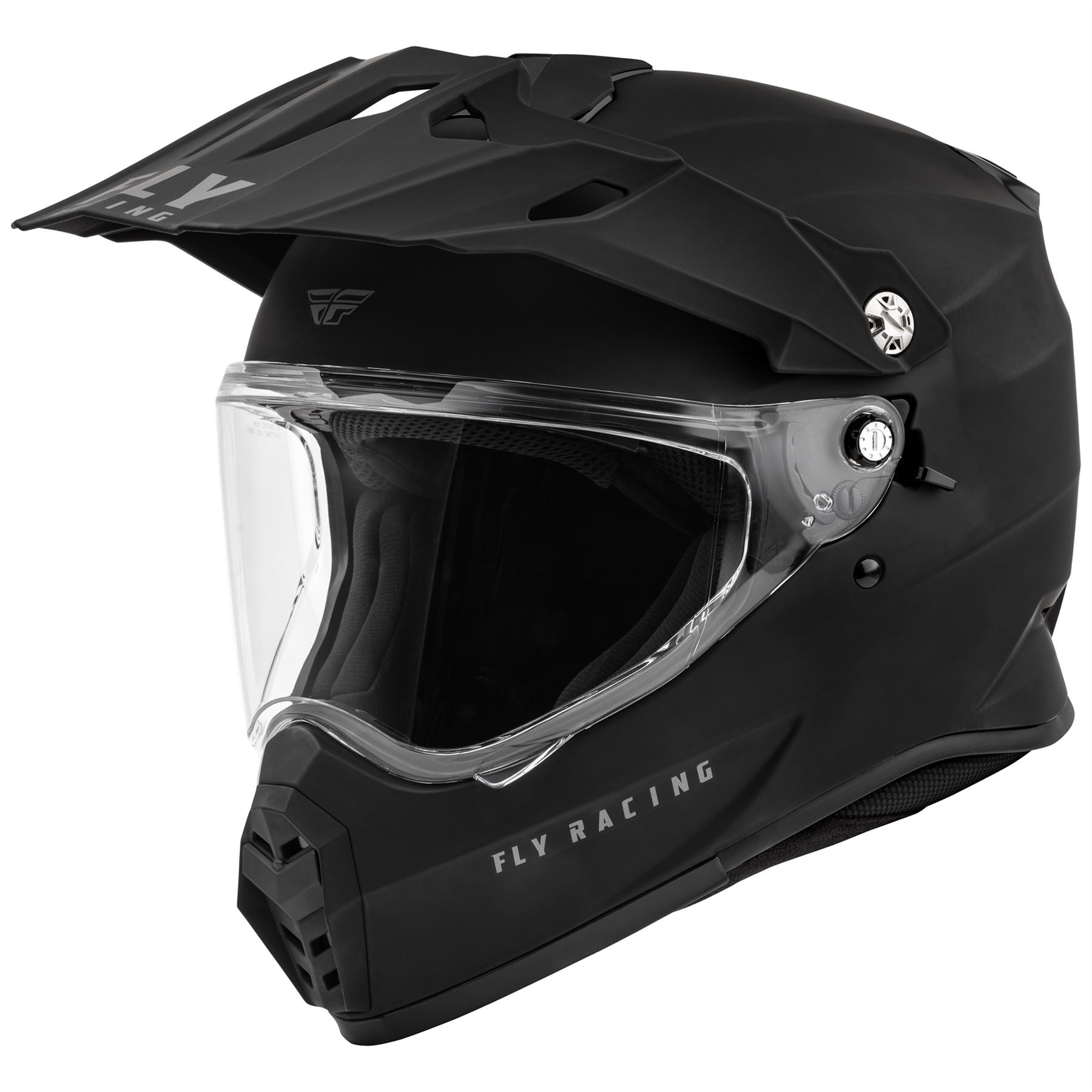 Fly Racing 2025 Trekker Solid Motocross Helmet Matte Black
